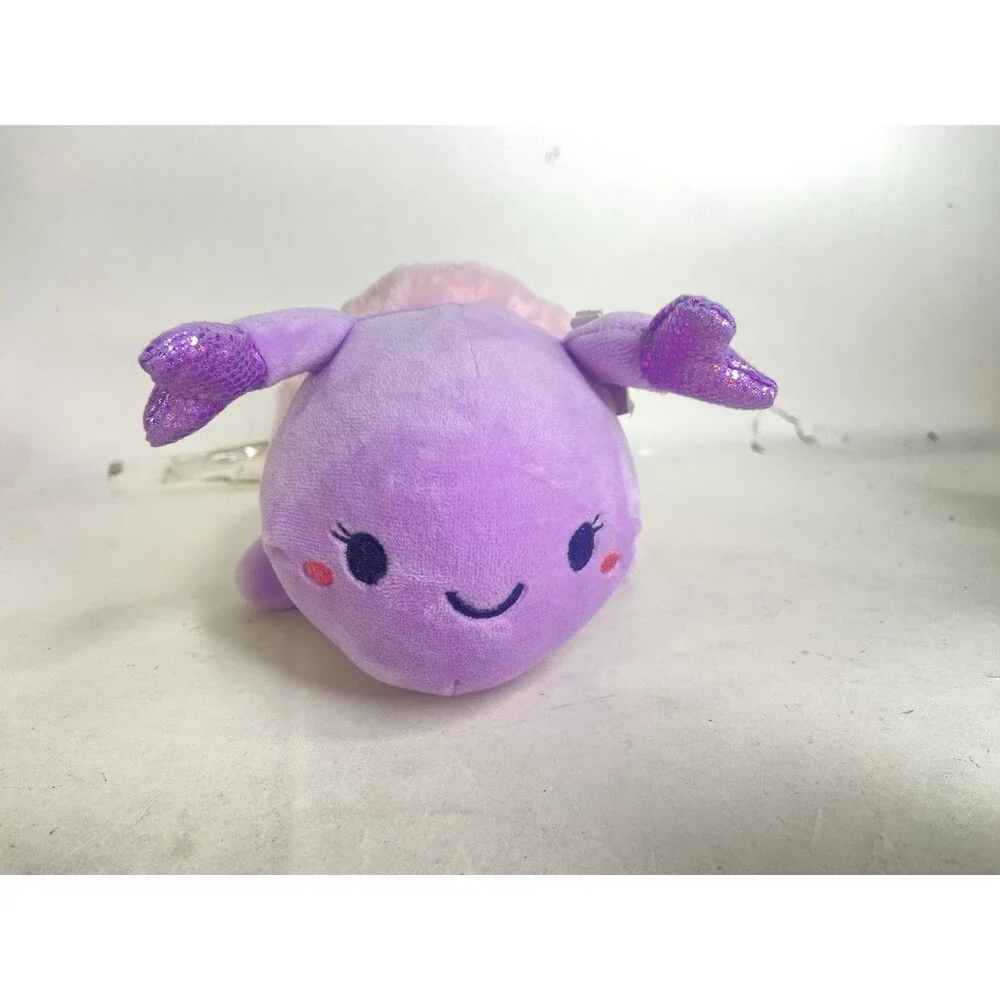 Fengtuo Caterpillar Plush Stuffed Animal Toy Love Bug Purple Pink Hearts